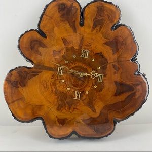 Burl Wood Clock